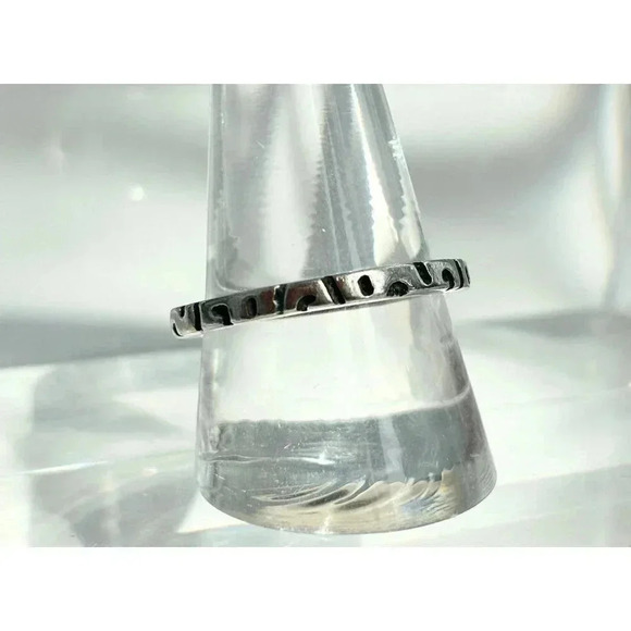 Vintage Sterling Silver Silpada Bali Style Minimalist Modernist Ring - Sz 10.75 - Picture 6 of 7